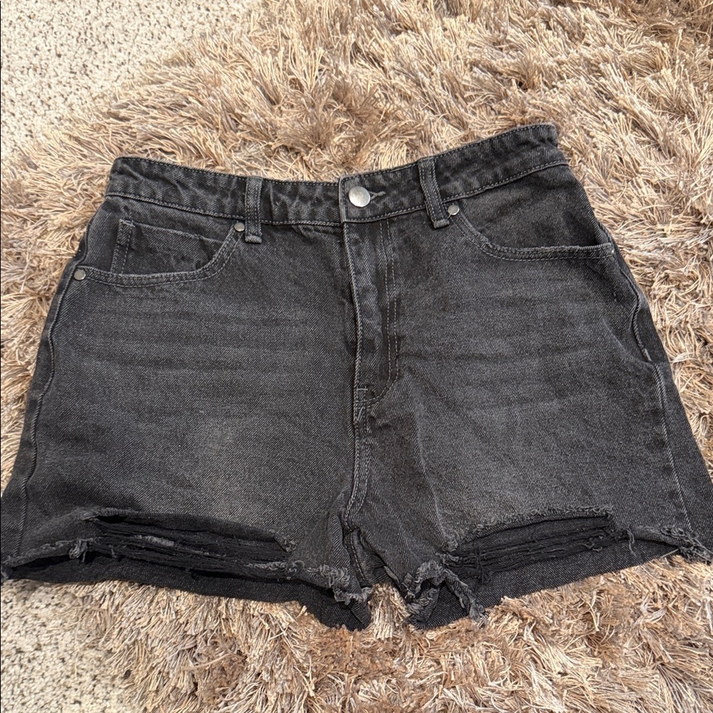 Nordstrom BP Black Distressed Jean Shorts